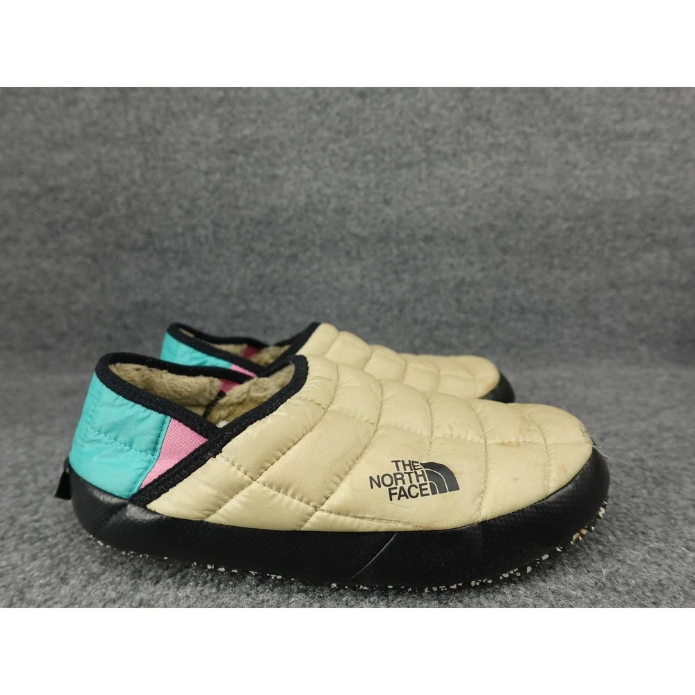 The North Face Thermoball Traction Mule V Men Size 8 Tan Quilted Slippers